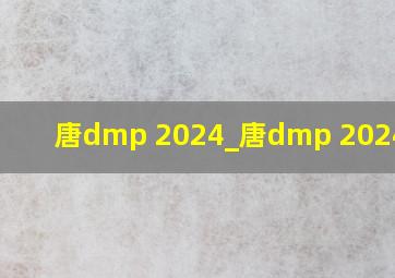 唐dmp 2024_唐dmp 2024参数